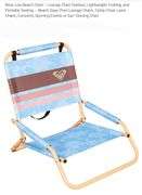Roxy Low Beach Chair – Lounge Chair Outdoor, Lightweight, Folding, and Portable Seating