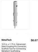 1 Box MetalTech Coupling Pin with Spring Lock 25ct & 1 Box of MetalTech Spring Locks 25ct