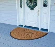 Natural Coir and Rubber Door Mat, 24”x36”