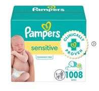 Pampers Sensitive Baby Wipes,  1008 wipes