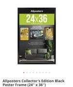 2pc Allposters Collector's Edition Black Poster Frame (24'' x 36'')