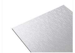 24 in. x 36 in. x 1/8 in. Thick Aluminum Composite ACM Brushed Silver Sheet
