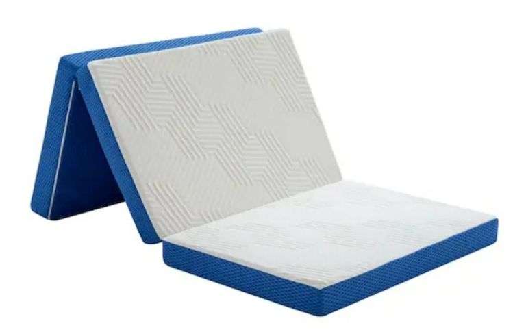 Firm Tri-Fold Mattress Topper Memory Foam 4 in. Folding Mattress