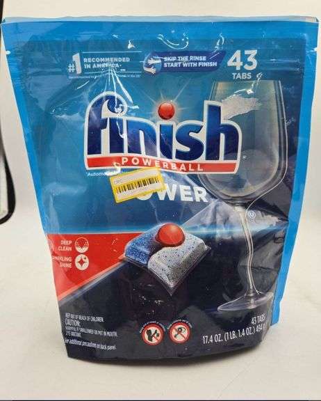 Finish Powerball Power Dishwasher Tabs 43ct