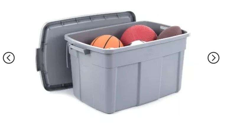 Rubbermaid 31gal Roughneck Storage Tote Gray