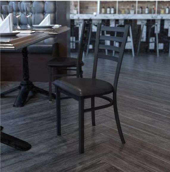 Flash Furniture Contemporary/Modern Vinyl Upholstered Dining Side Chair (Metal Frame) 2pk