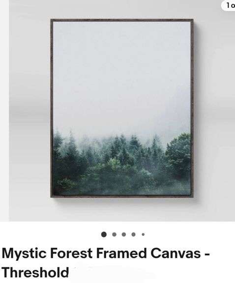 (2) Mystic Forest Framed Canvas - Threshold 24"x30"