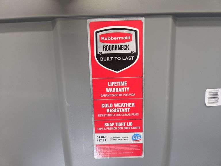 Rubbermaid 31gal Roughneck Storage Tote Gray