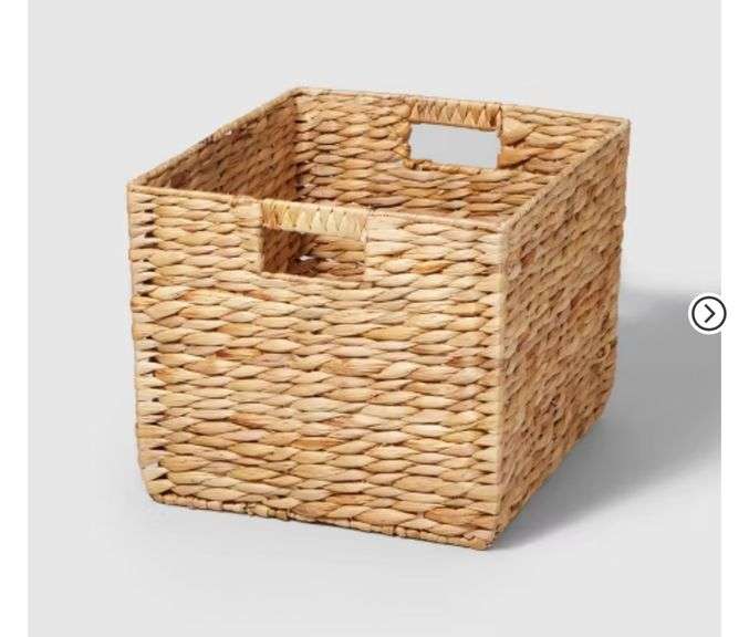 Woven Water Hyacinth Milk Crate - Brightroom™