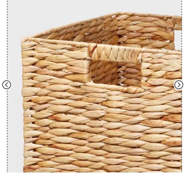Woven Water Hyacinth Milk Crate - Brightroom™
