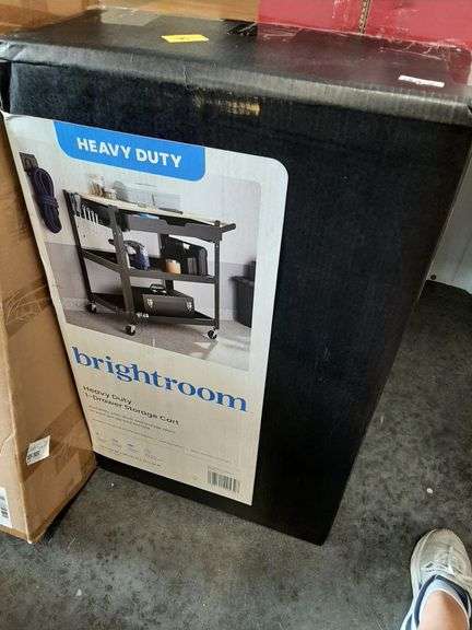 3 Tier Metal Rolling Service Cart - Brightroom
