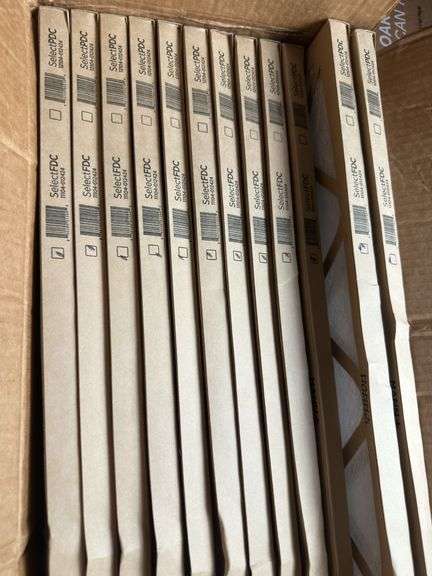 Set of 12 Mann+Hummel 24x24x1 Fiberglass One Side Die Cut