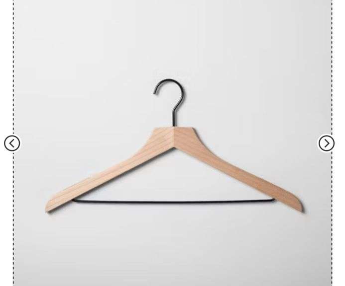 24pk Wood Suit Hangers - Brightroom™