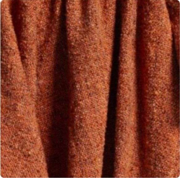 Threshold 60x50" Marled Boucle Textured Wool Cozy Throw Blanket, Orange