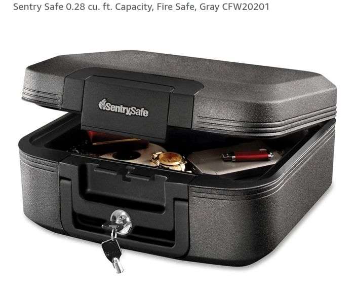 Sentry Safe 0.28 cu. ft. Capacity, Fire Safe, Gray