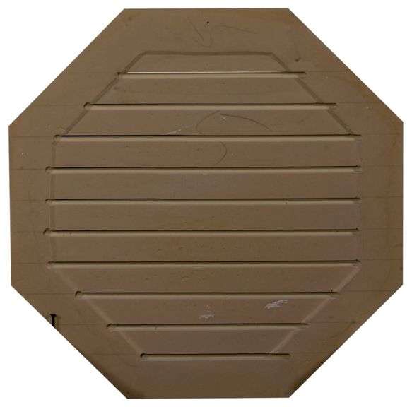 Octagon Gable Vent Louver, 22"W x 22"H x 1 1/8"P, Functional, Factory Primed