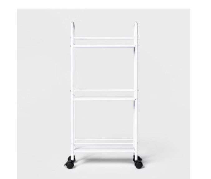 Narrow Storage Cart White - Room Essentials