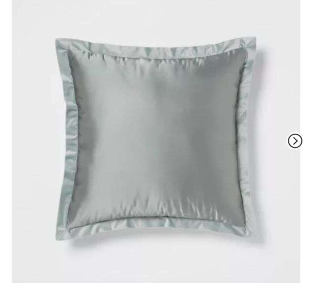 Set of 2 24"x24" Luxe Euro Sateen with Velvet Trim Decorative Pillow - Threshold™