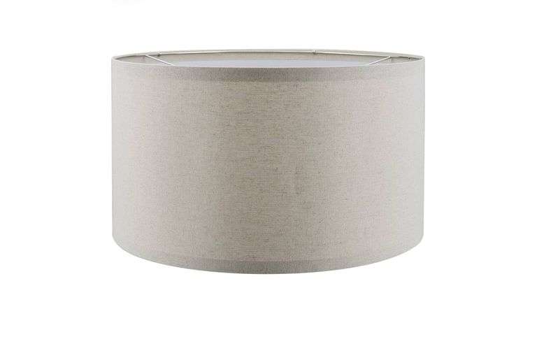(2) Aspen Creative 38871 UNO Folding Shade for Table Lamp and Pendant Light, 16" Top x 16" Bottom x 9" H, UNO Thread 36mm, Oatmeal Linen