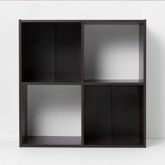4 Cube Decorative Bookshelf Brown - Room Essentials™