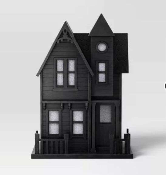 Large Haunted House Figurine Black - Threshold™