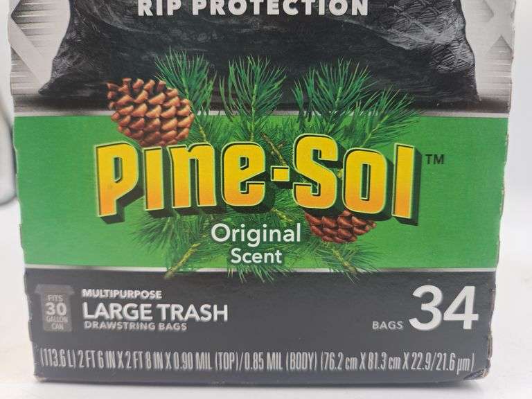 Glad Forceflex Pine Sol Original Scent Trash Bags 34ct (30 Gallon)