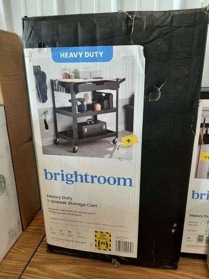 3 Tier Metal Rolling Service Cart - Brightroom