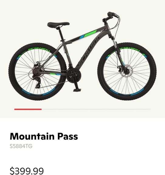 Schwinn Mountain Pass