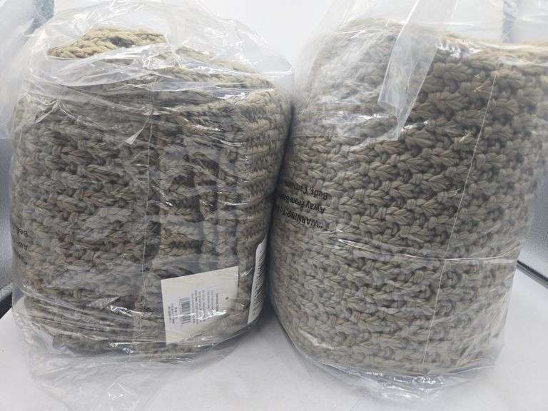 (2) Oversized Recycled Knit Throw Blanket - Threshold