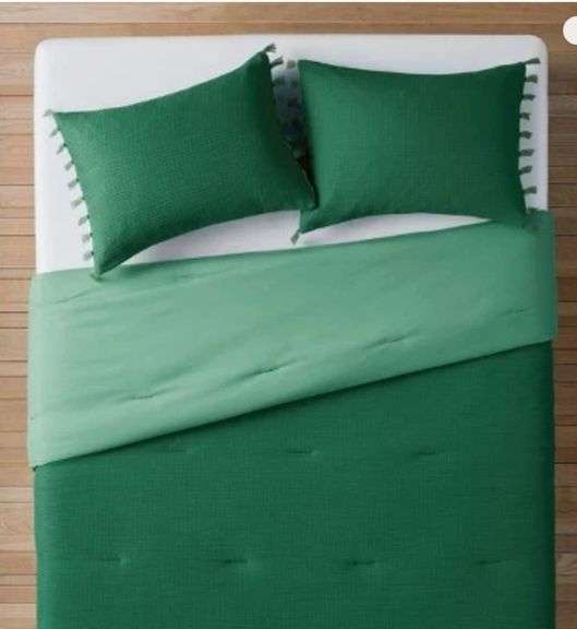 Opalhouse Jungalow Comforter Set Bohemian Fringe, Teal/Aqua, Twin/TwinXL