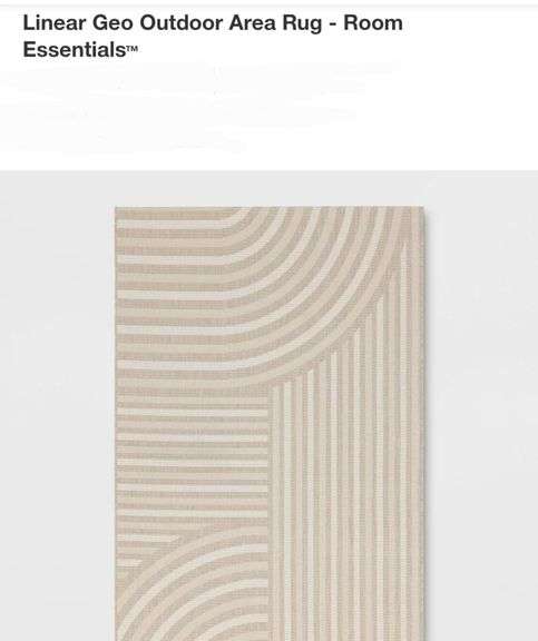Linear Geo Outdoor Area Rug - Room Essentials 3'11"x5'5"