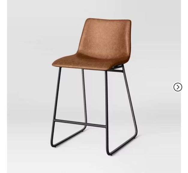 Bowden Faux Leather Counter Height Barstool - Threshold™