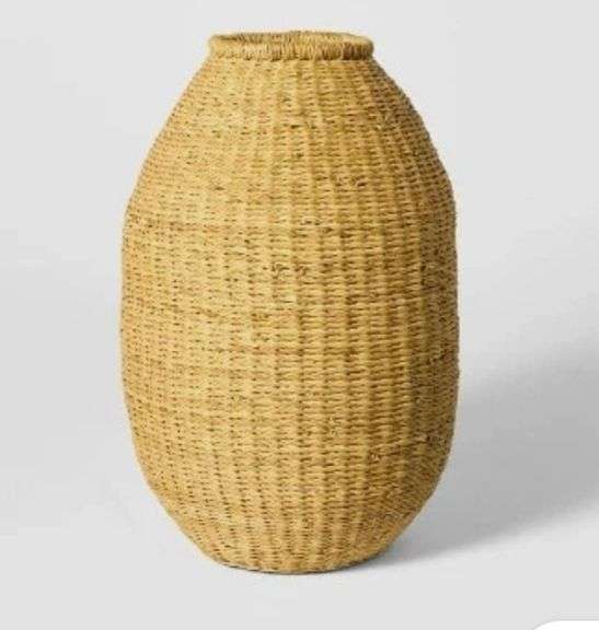 Threshold Studio McGee Elephant Grass Vase Indoor Decorative Height Natural 16"