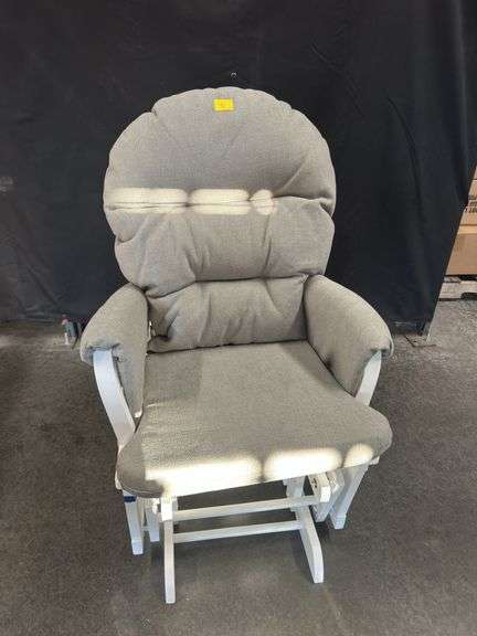 READ! Glider/Rocker Chair, White/Oyster