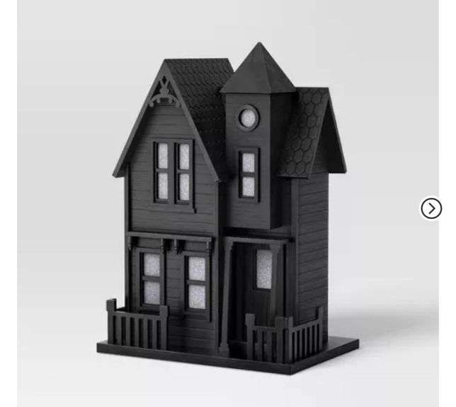 Large Haunted House Figurine Black - Threshold