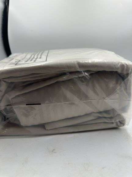 California King - California King 6pc 400 Thread Count Damask Solid Sheet Set Natural