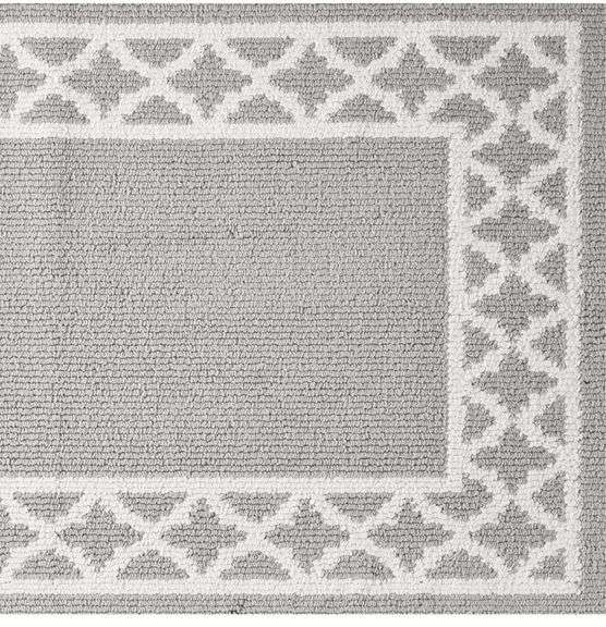 Nautica – Runner Rug | Indoor Runners for Hallways and Entry Rugs| Non-Slip and Non-Skid Entry and Kitchen Door Mat| Machine Washable Entryway Carpet Rugs | 2'2" x 5' | Trellis Grey