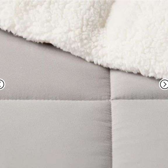 Faux Shearling Washed Microfiber Reversible Comforter Twin/XL