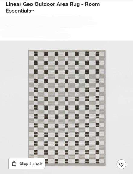 Linear Geo Outdoor Area Rug - Room Essentials 3'11"x5'5"
