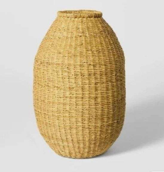 Threshold Studio McGee Elephant Grass Vase Indoor Decorative Height Natural 16"
