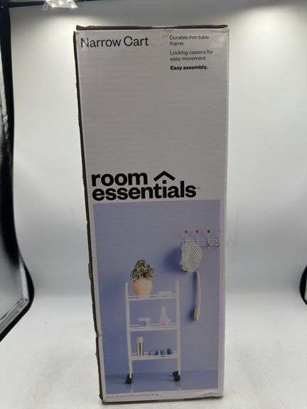 Narrow Storage Cart White - Room Essentials