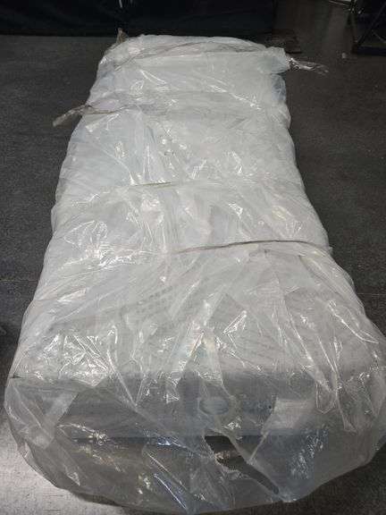 4 Inch Full Tri Folding Memory Foam Mattress for Camping Guest Bed, Washable Cover & Non-Slip Bottom, 75" x 54" x 4", Grey