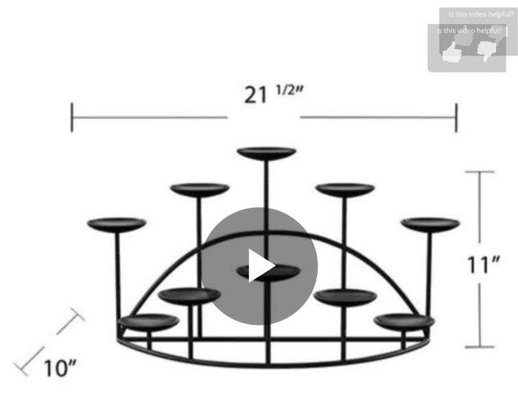 21.25 in. Candle Candelabra Free Standing