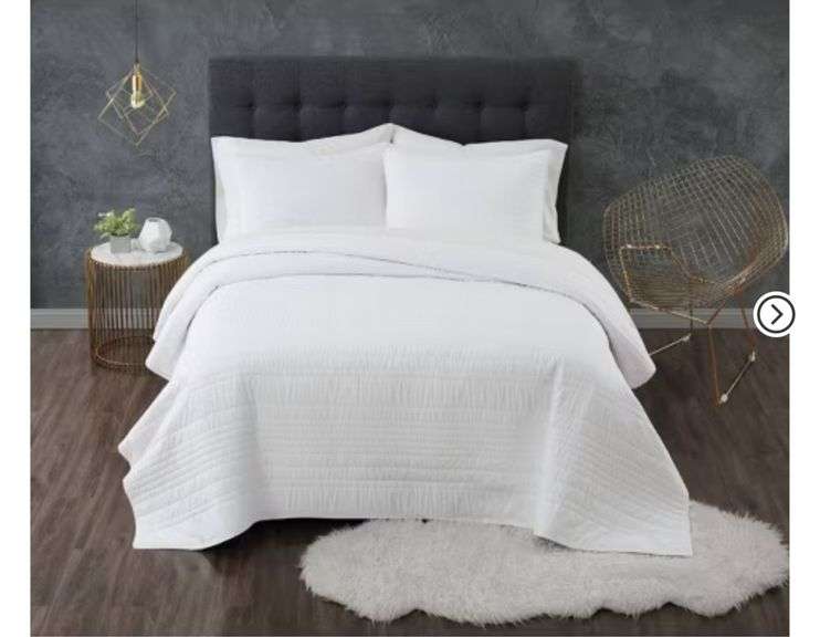 Truly Calm Antimicrobial 3pc Quilt Set, full/queen