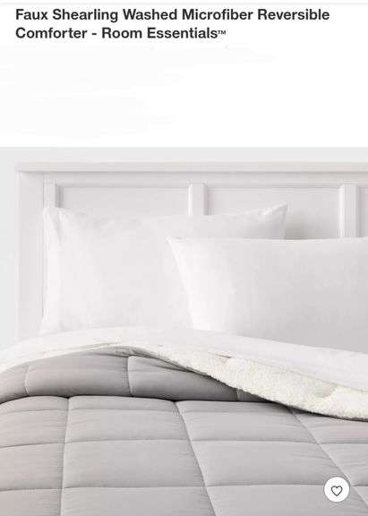 (3) Room Essentials Twin/XL Comforters(White, Grey, Blue)