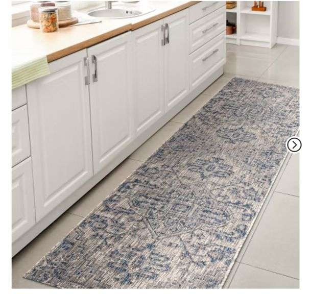 JONATHAN Y Estrella Bohemian Medallion Textured Weave Indoor/Outdoor Area Rug