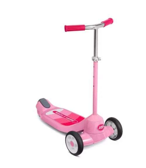 Radio Flyer Grow With Me Beginner Kids' Kick Scooter, pink