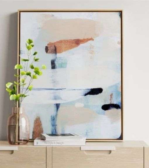 Read! Project 62 Abstract Diptych Wall Art Canvas Set of 2 24"x30" Beige