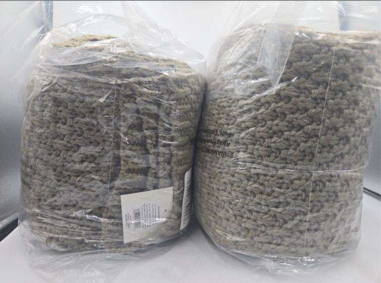 (2) Oversized Recycled Knit Throw Blanket - Threshold