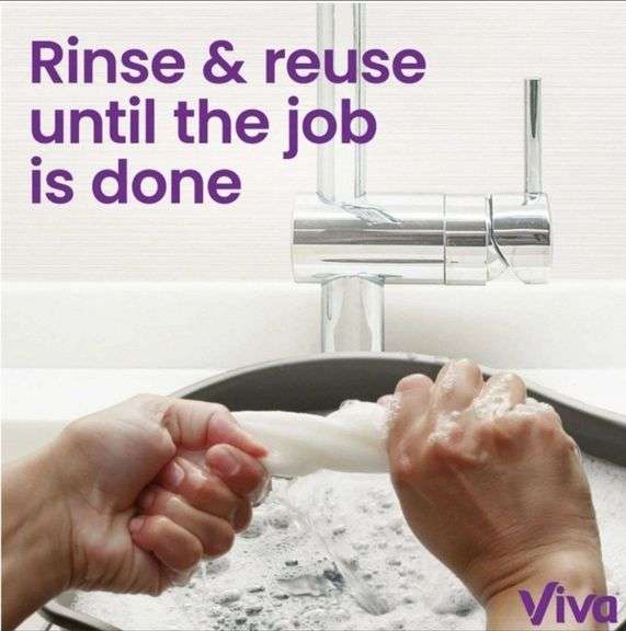 Viva Signature Cloth Paper Towels, 6 Triple Rolls, 129 Sheets per Roll